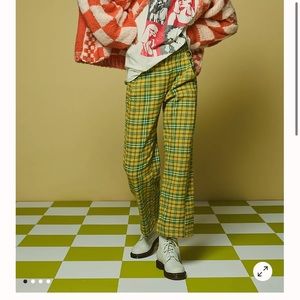 Free People - Shape Up Trouser Pants (Plaid)